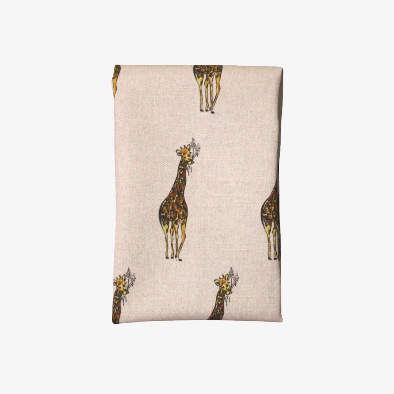 Linen Tea Towel - Giraffe by Milly Sands