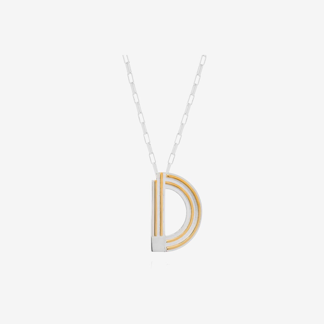 Saxony D Initial Necklace by Yasmin Everley Jewellery