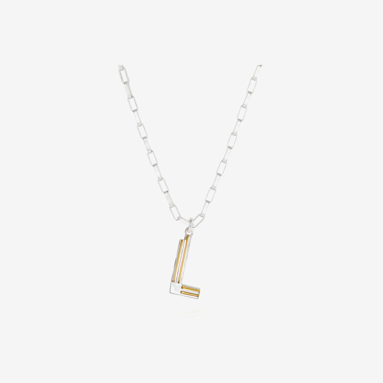 Saxony L Initial Necklace by Yasmin Everley Jewellery