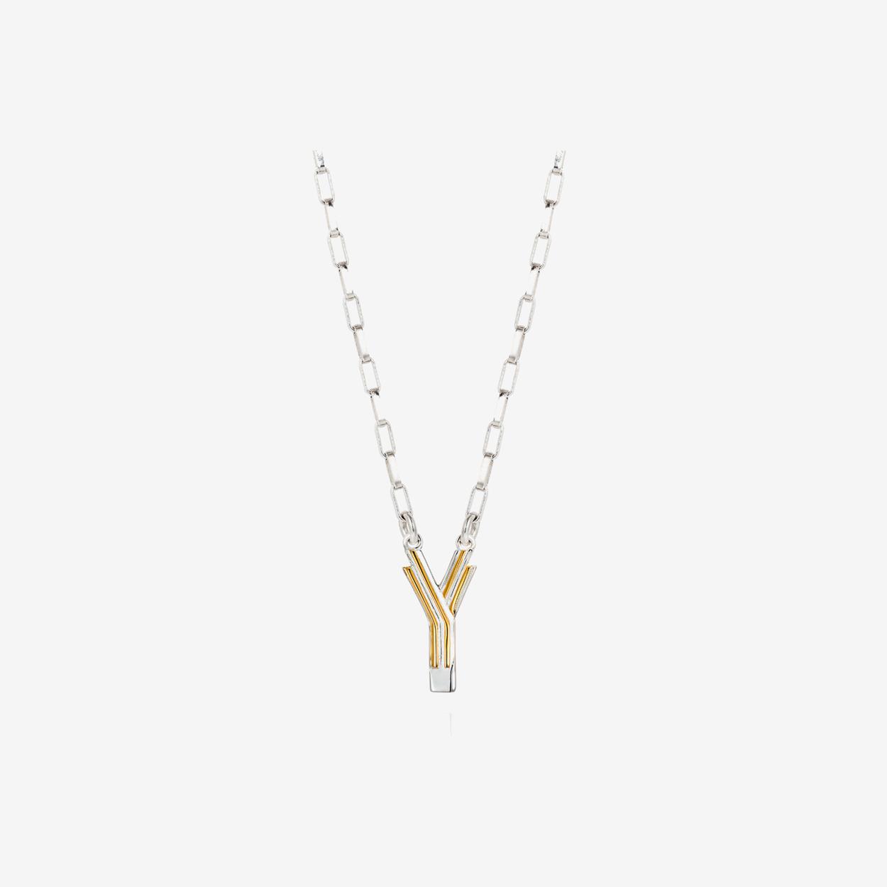 Saxony Y Initial Necklace by Yasmin Everley Jewellery