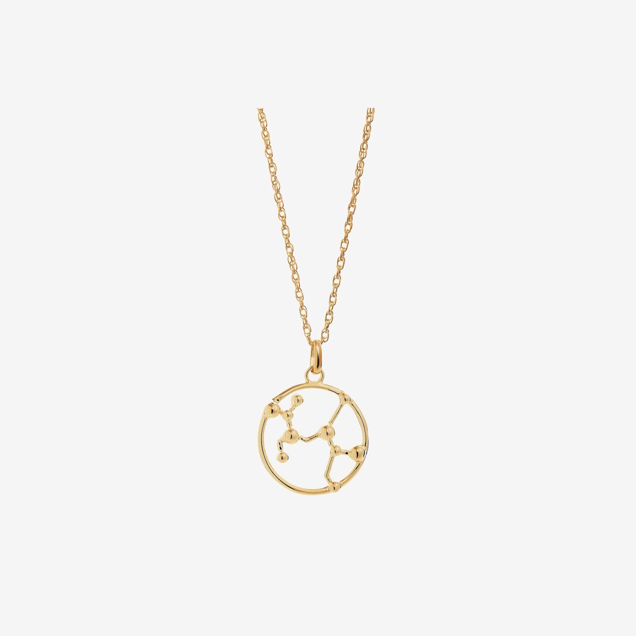 Gold Sagittarius Astrology Necklace by Yasmin Everley Jewellery
