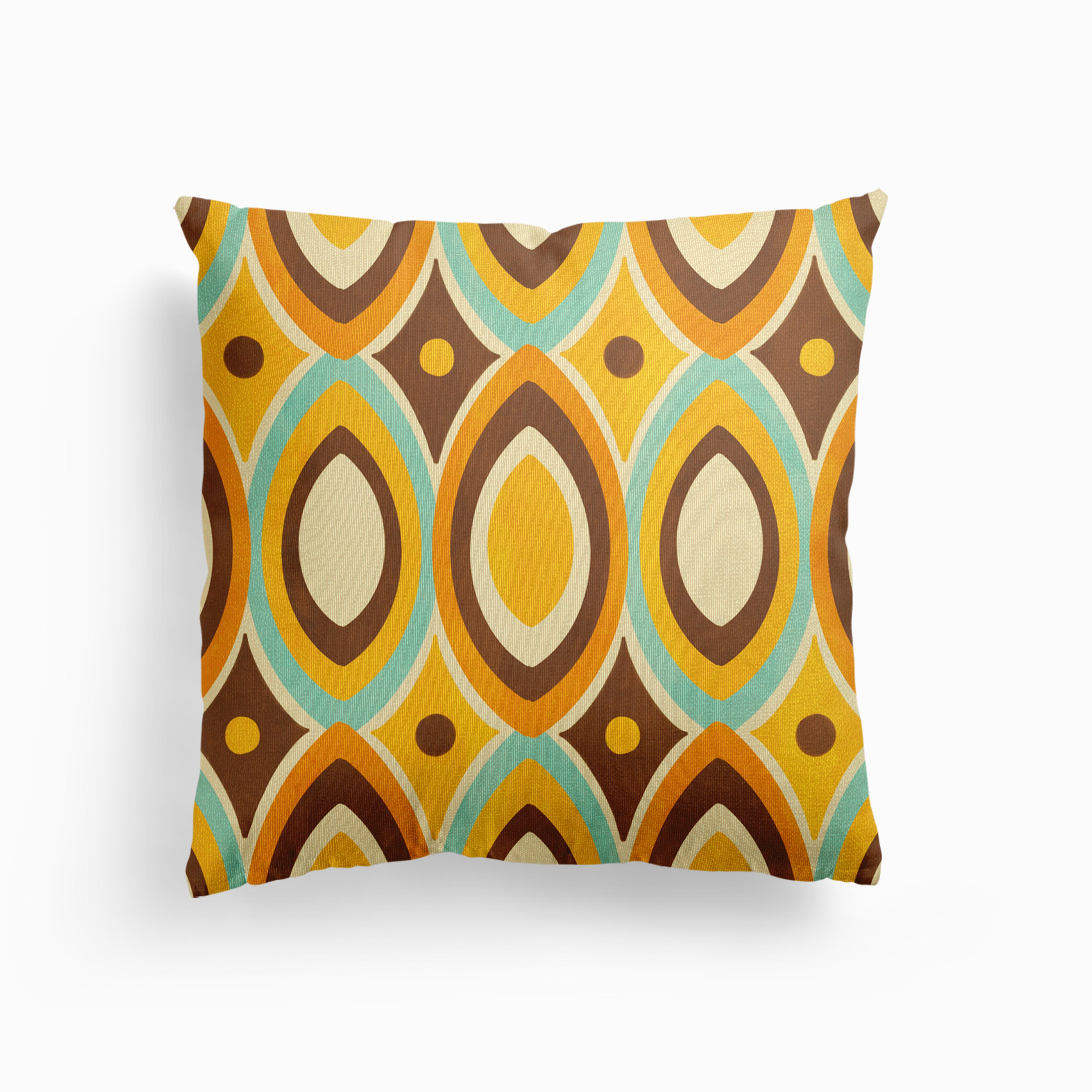 Groovy Retro Canvas Kissen