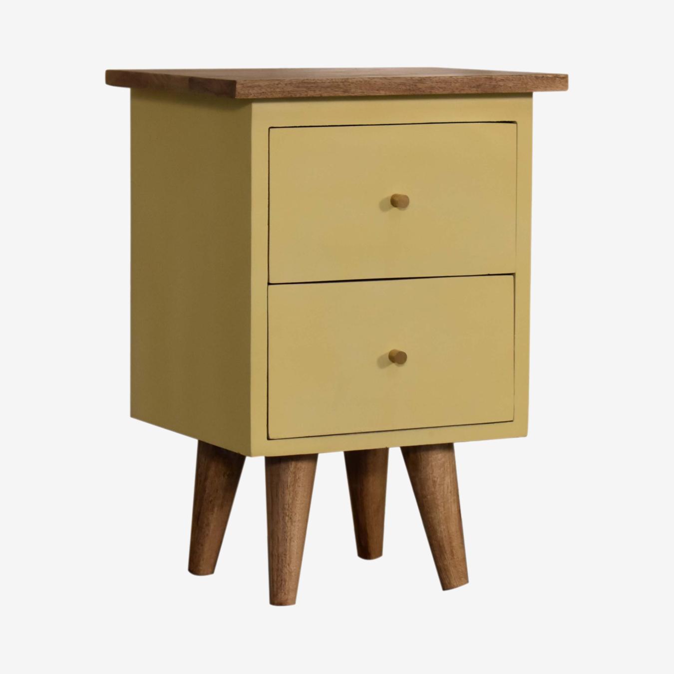 Hand Painted Bedside - Yellow by Artisan Furniture