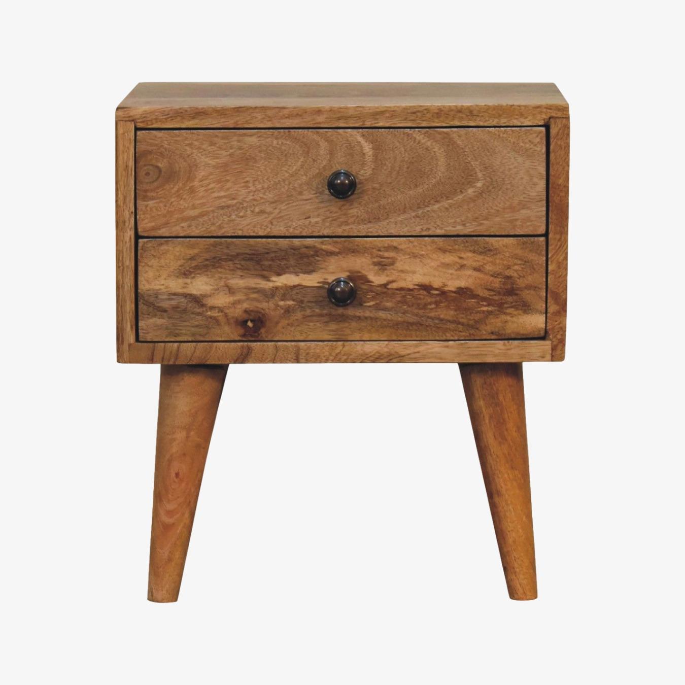 Mini Oak-ish Modern Solid Wood Bedside by Artisan Furniture