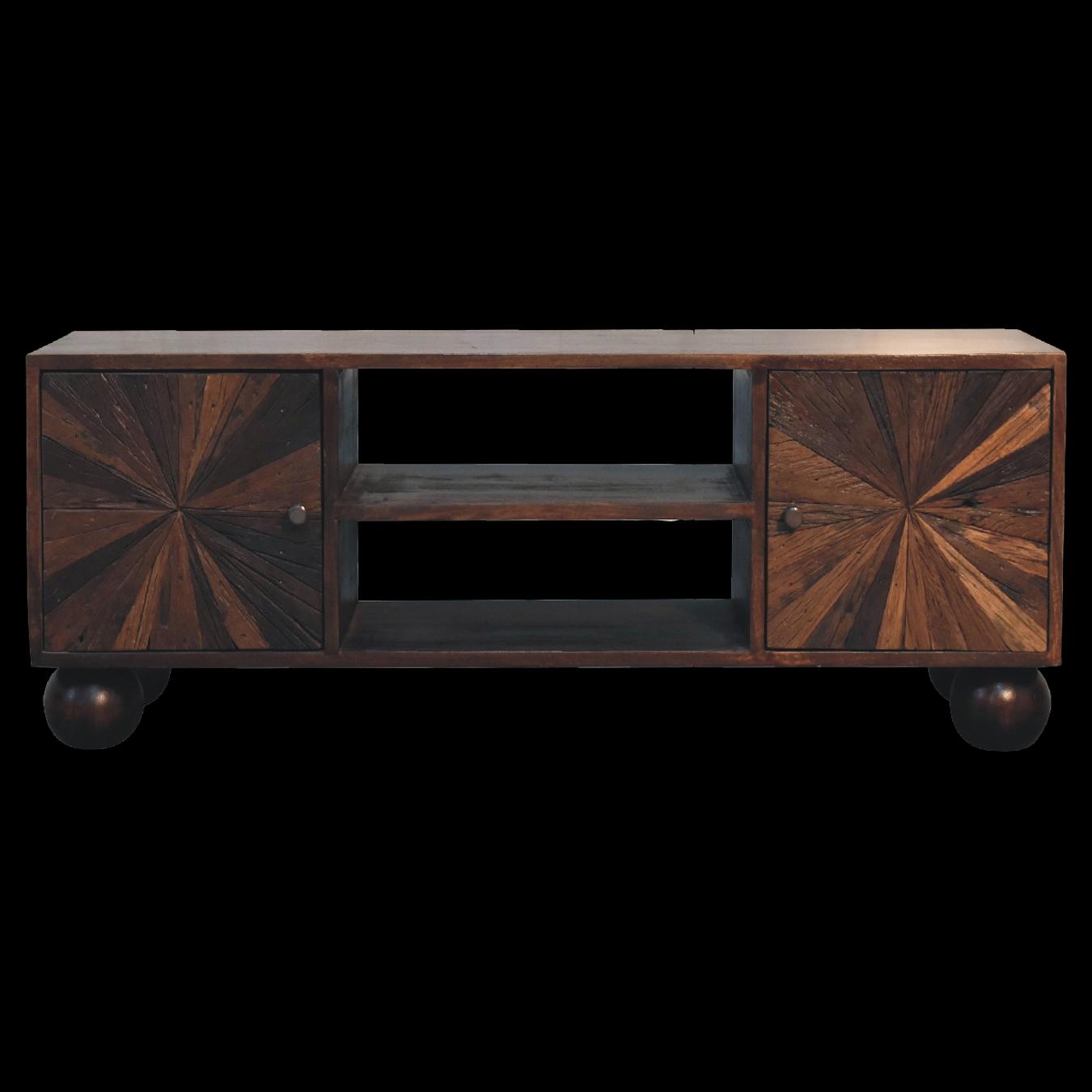Sunrise Ball Walnut TV Unit by Artisan Furniture