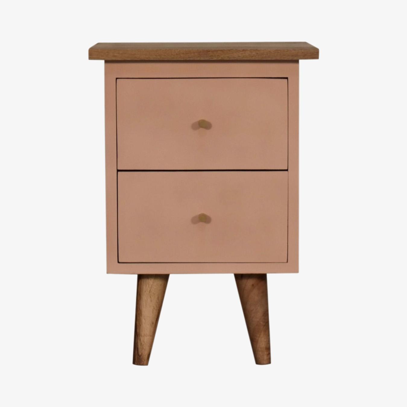 Hand Painted Bedside - Blush Pink by Artisan Furniture