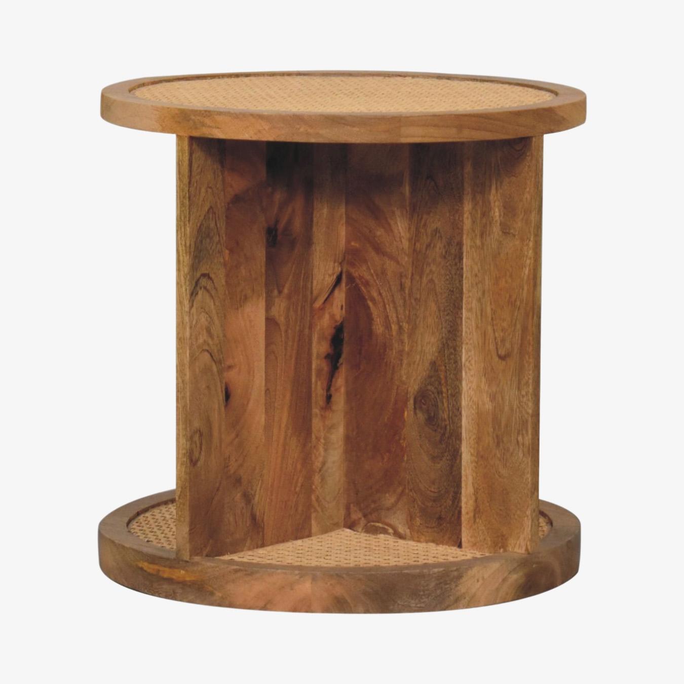 Close-knit Corner End Table by Artisan Furniture
