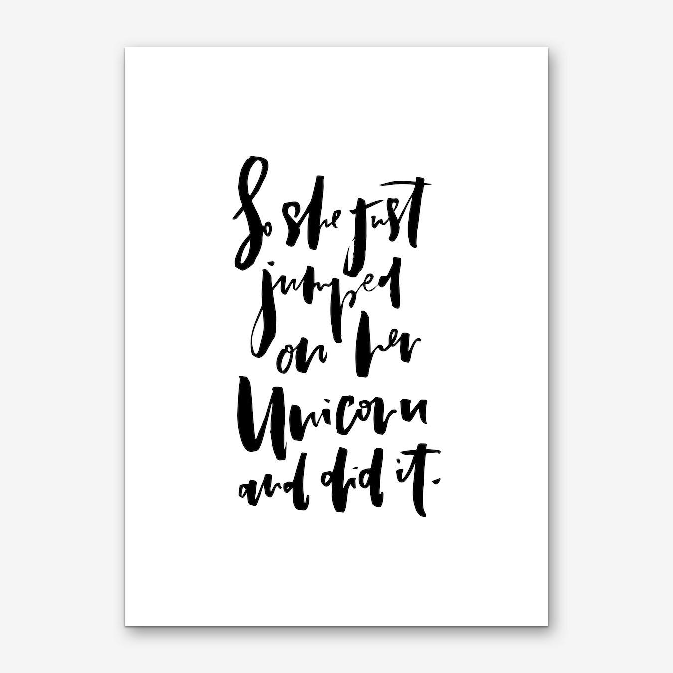 So She Just Jumped Art Print by Planeta444