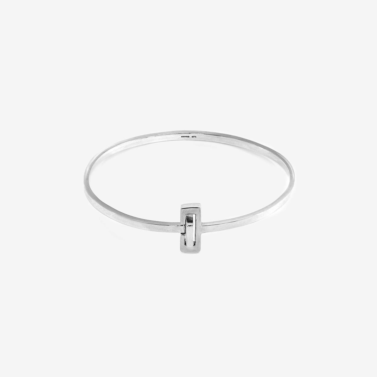 Soames Gate Midi Wayfarer Silver Bangle by Anchor & Crew