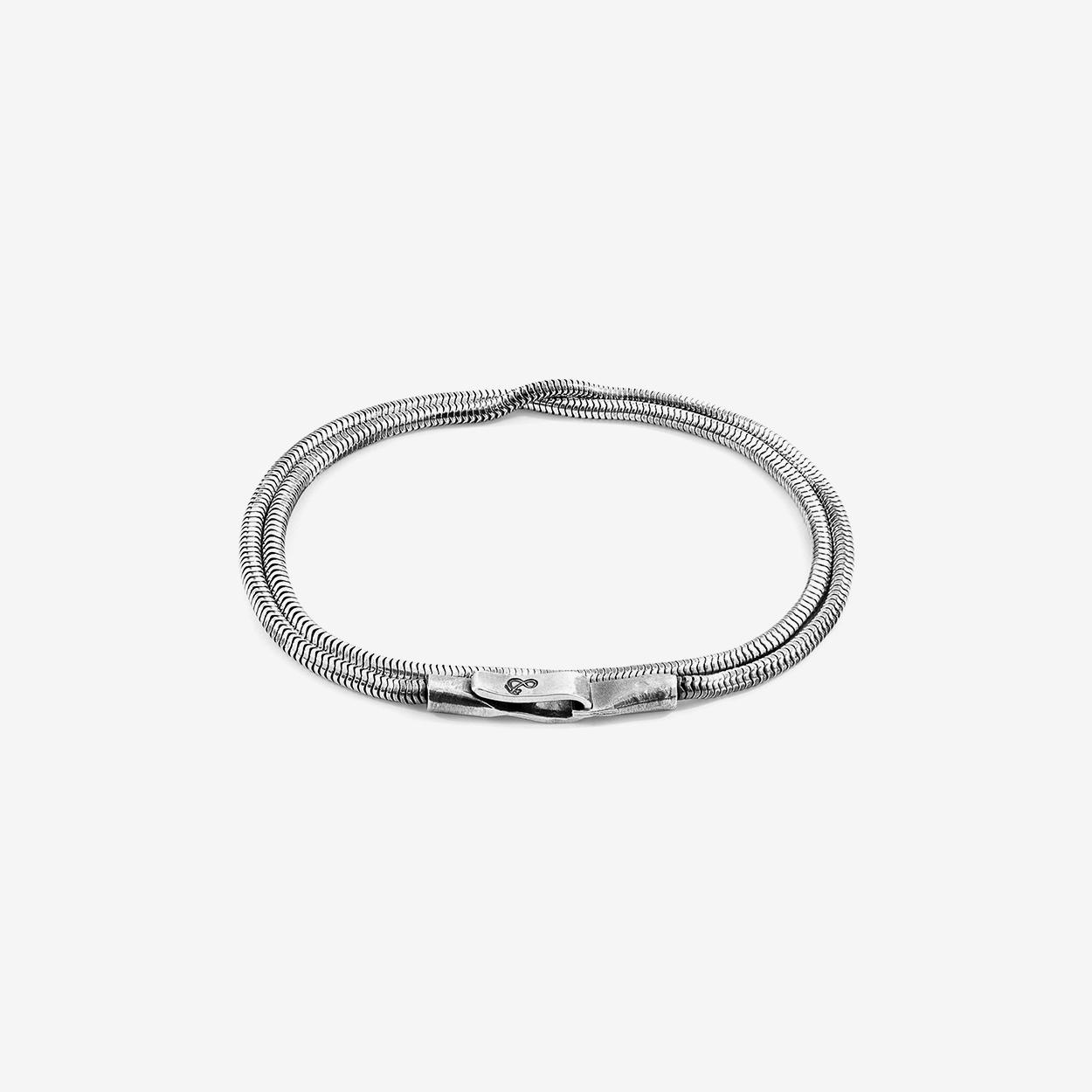 Gallant Double Sail Silver Chain Bracelet by Anchor & Crew