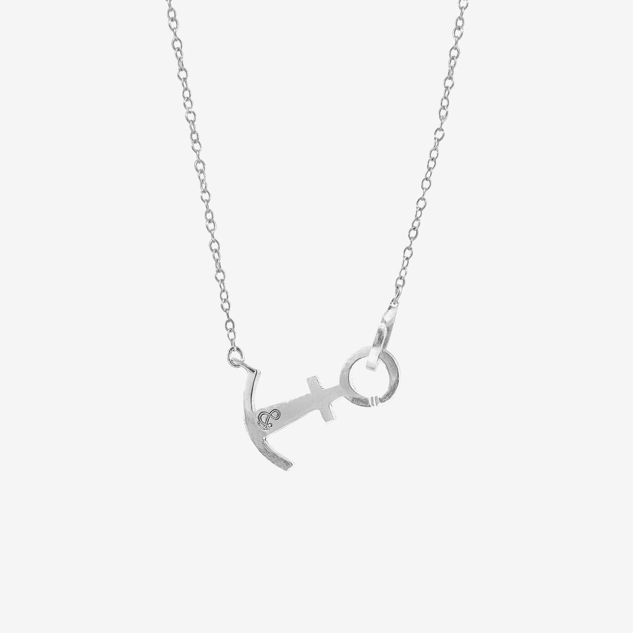 Tourists Anchor Link Paradise Silver Necklace Pendant by Anchor & Crew