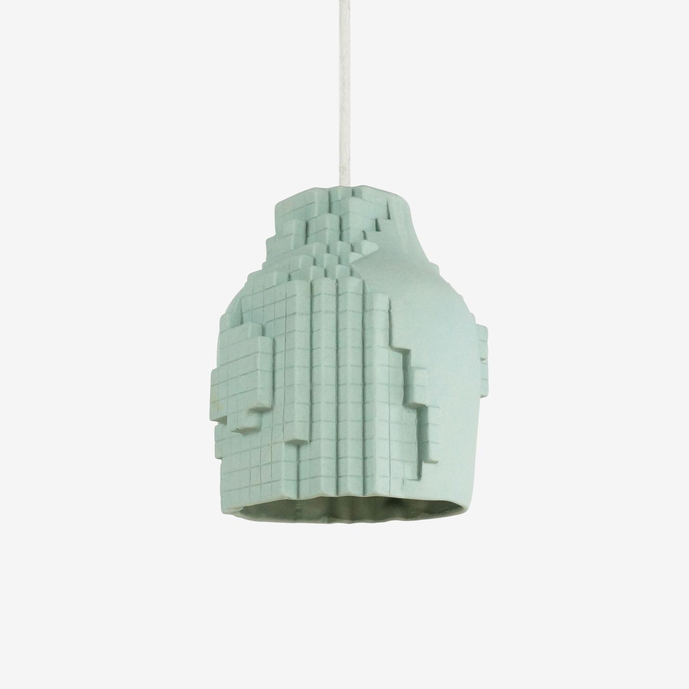 Green Pixel Pendant Lamp