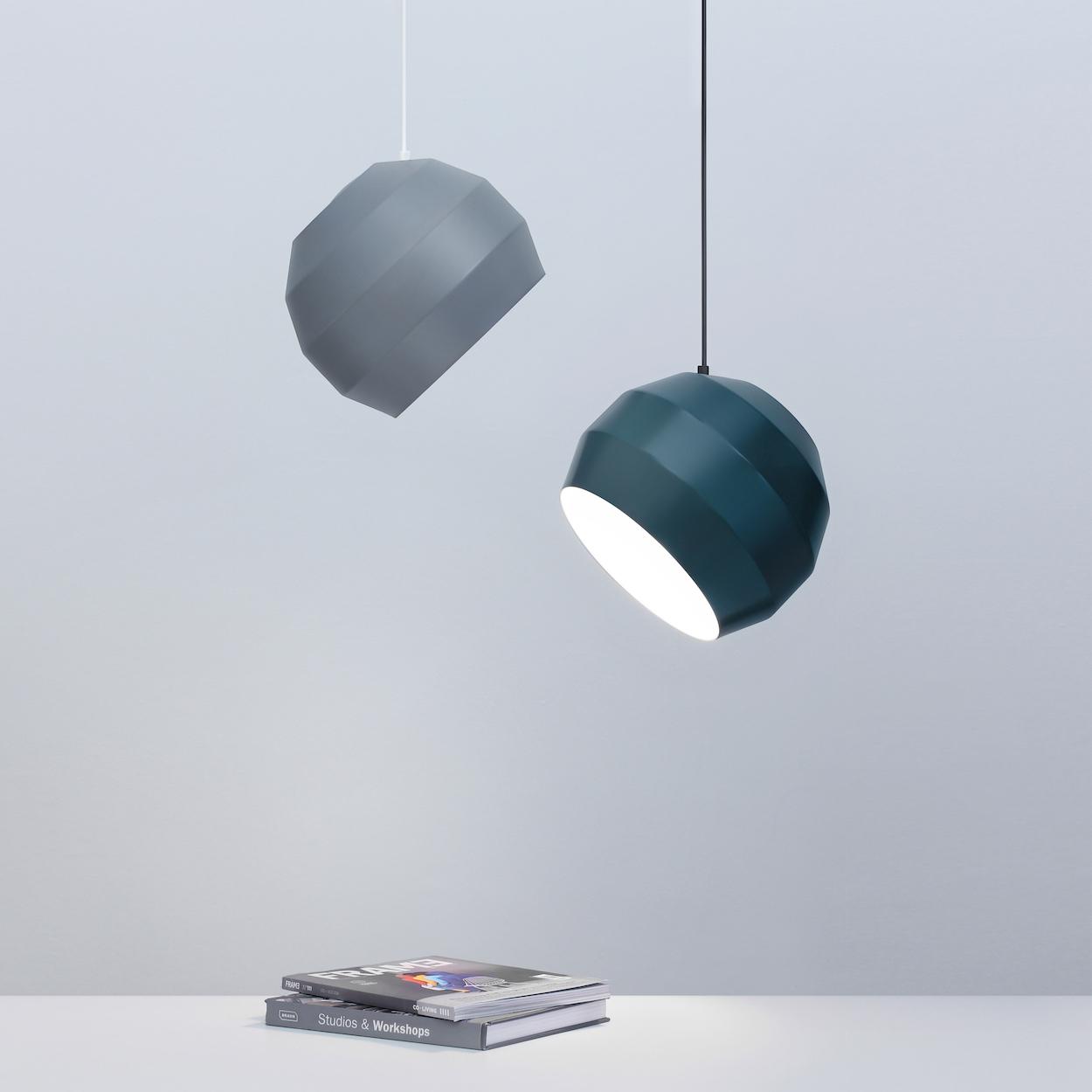 Pitch Pendant Light in Blue by Vitamin