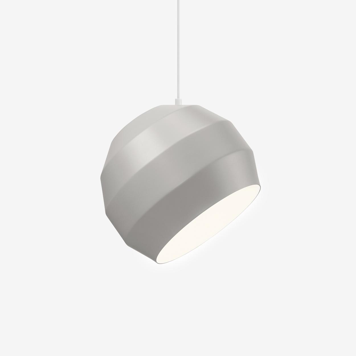 Pitch Pendant Light in Light Grey by Vitamin