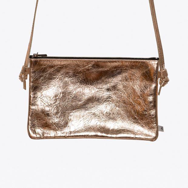 Leather Handbag in Copper by ElektroPulli