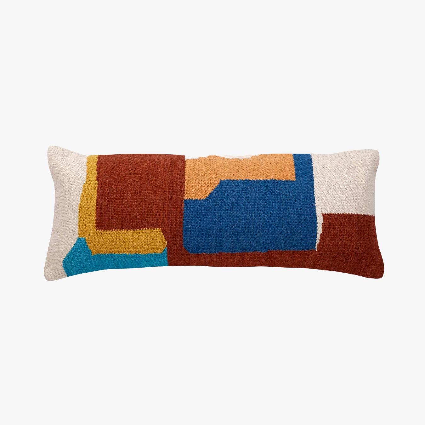 Multi Shapes Lumbar Pillow - Multicoloured by Casa Amarosa UK