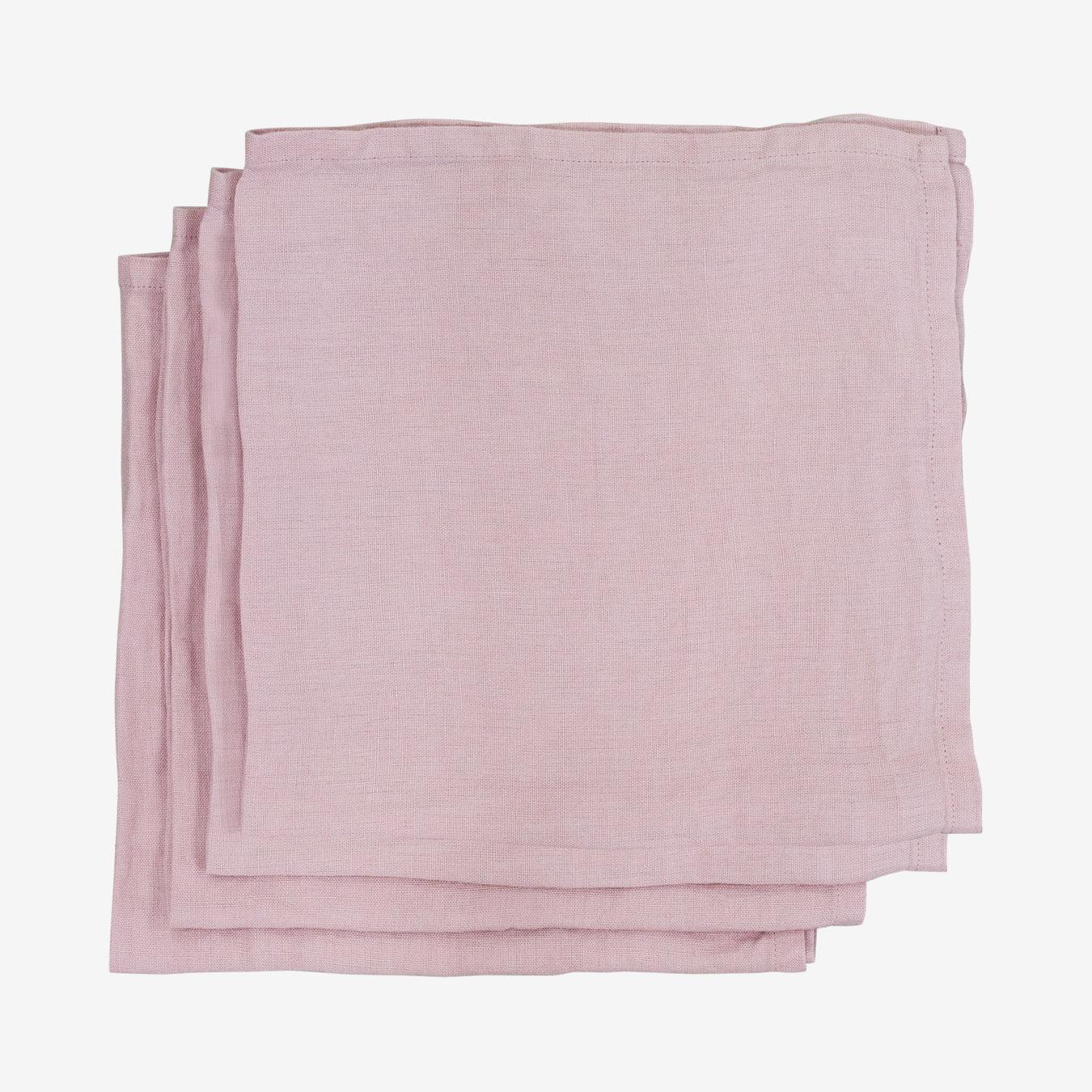 Linen Napkins - Blush - Set of 4 by Also Home
