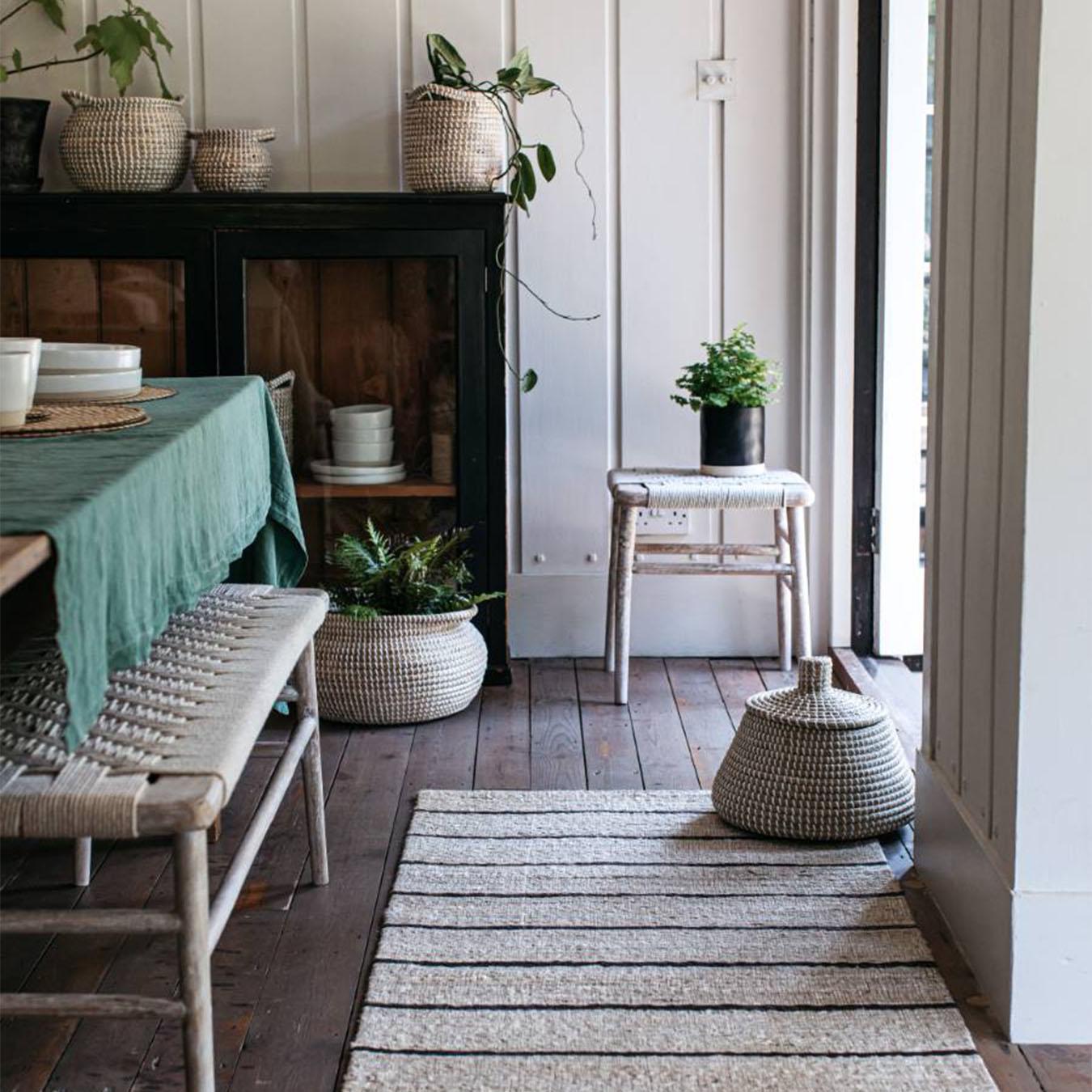 Hasta Stripe Jute Runner by Also Home