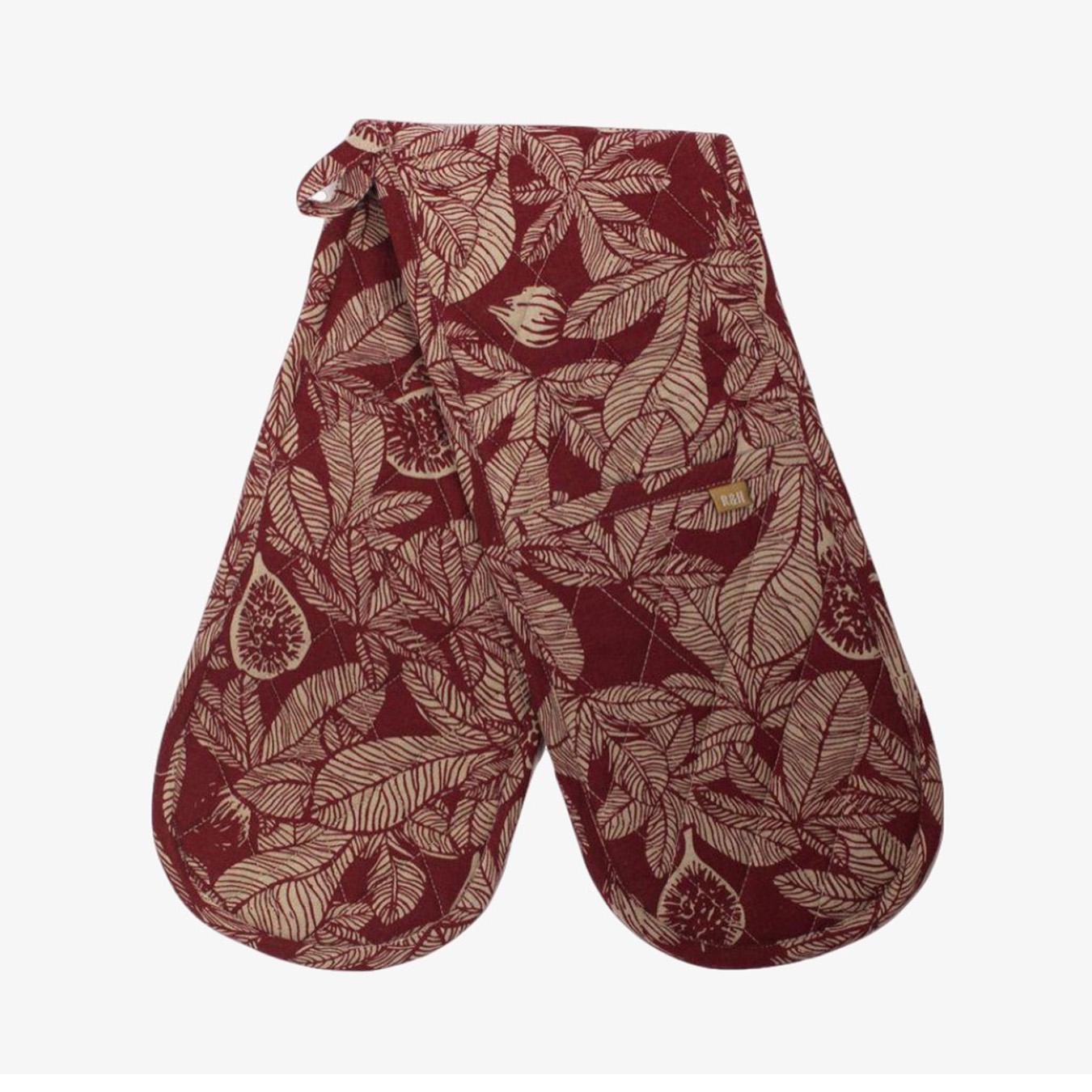 Fig Tree Double Oven Glove - Ruby by Raine & Humble
