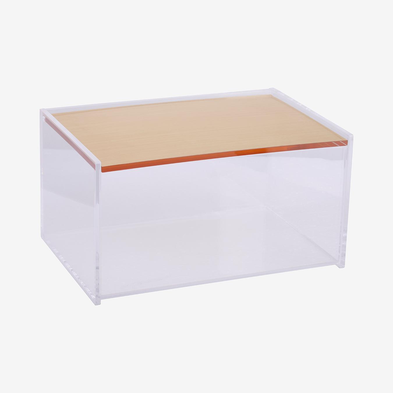 Gozo Acrylic Storage Box with Lid by Fifty Five South
