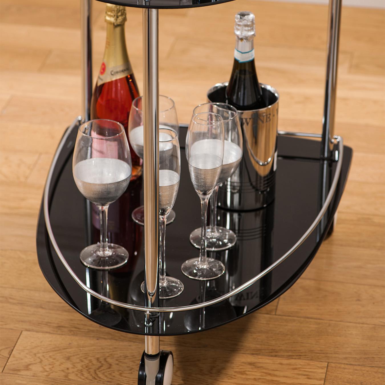 Apollo Champagne Glasses - Silver - Set of 4 by Fifty Five South