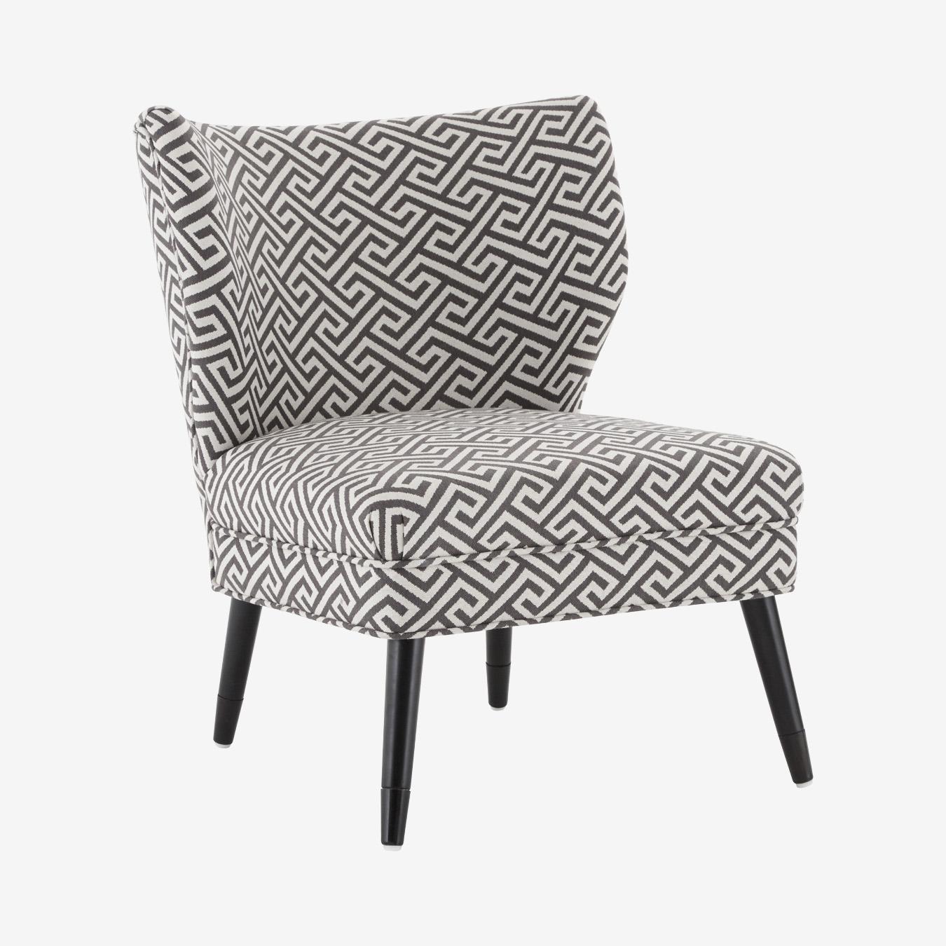 Regents Park Chair - Black / Beige by Fifty Five South