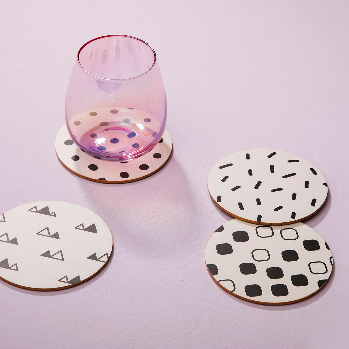 Mimo Coasters - Eclectic Allsorts - Set Of 4 by Fifty Five South