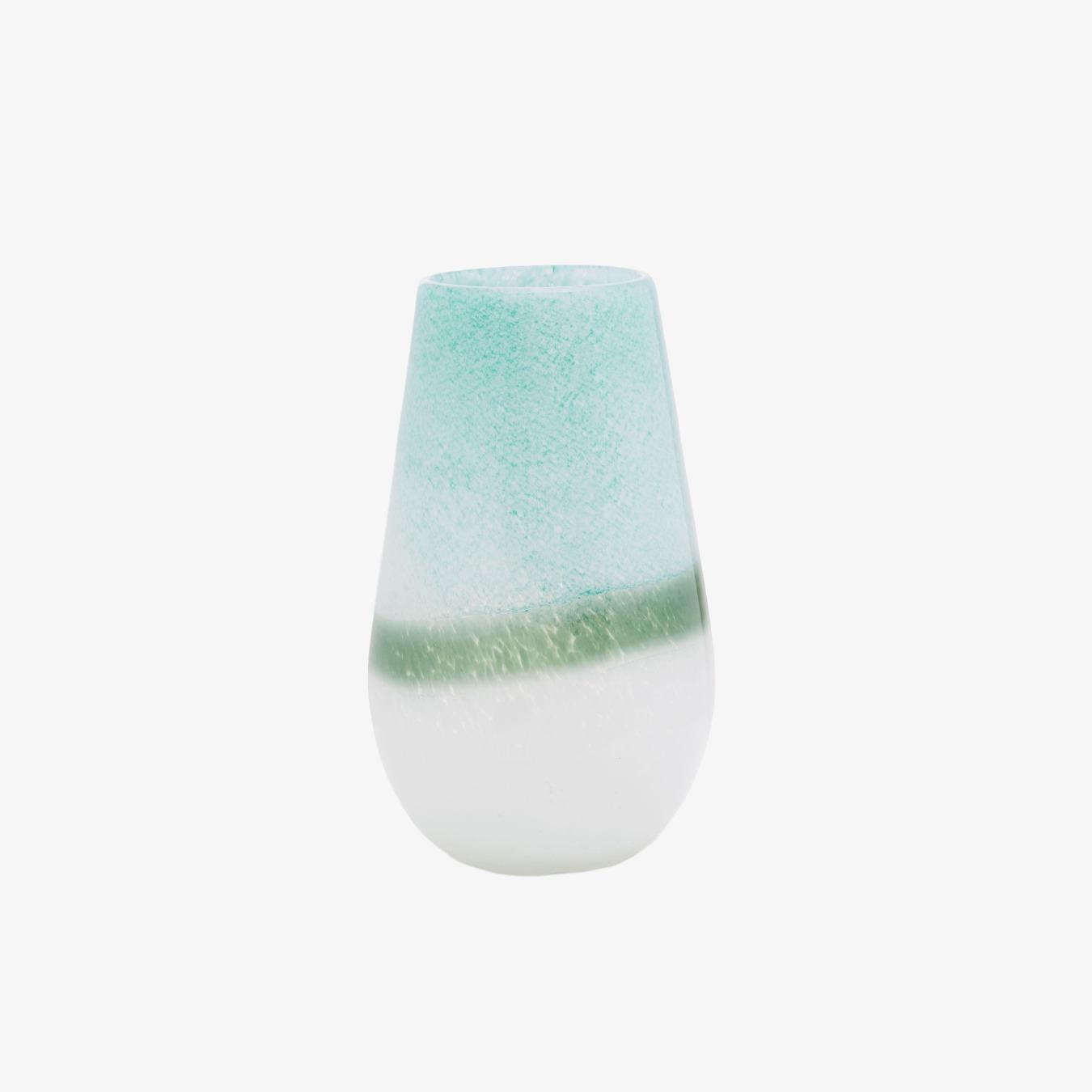 Celia Glass Vase - Turquoise Ombre by Fifty Five South