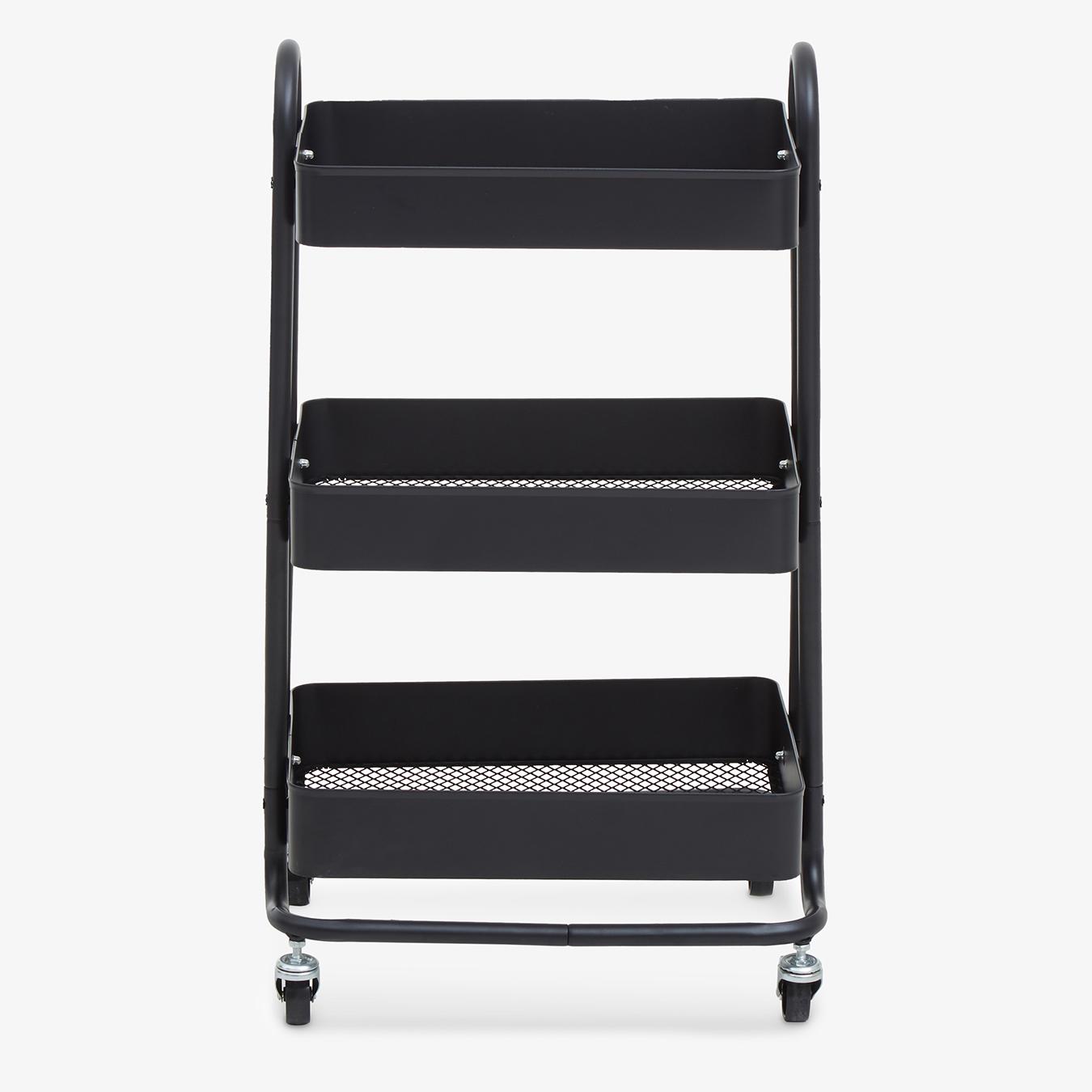 Acero 3-Tier Trolley - Black by Fifty Five South