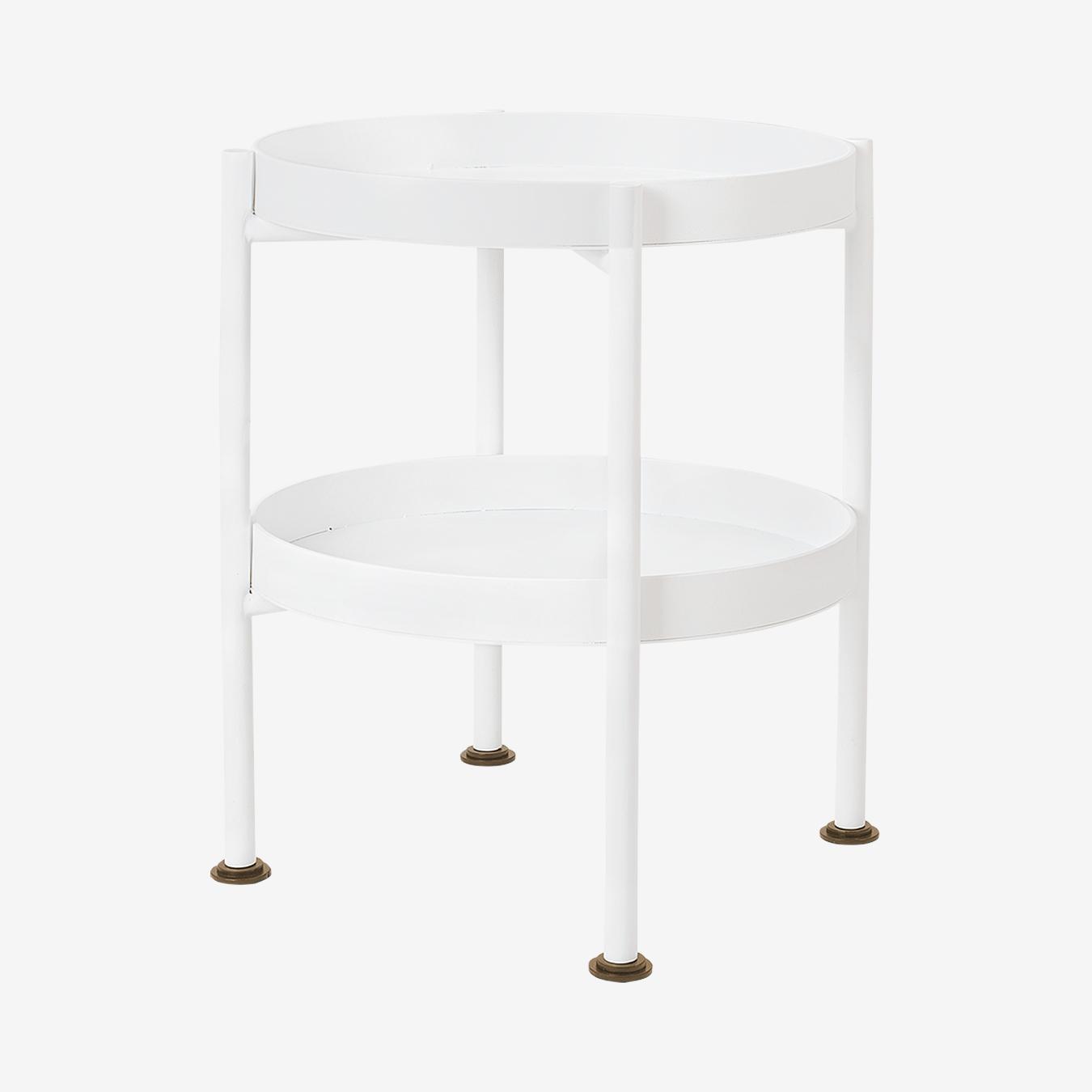 Hanna 40-2F Coffee Table - White by Custom Form