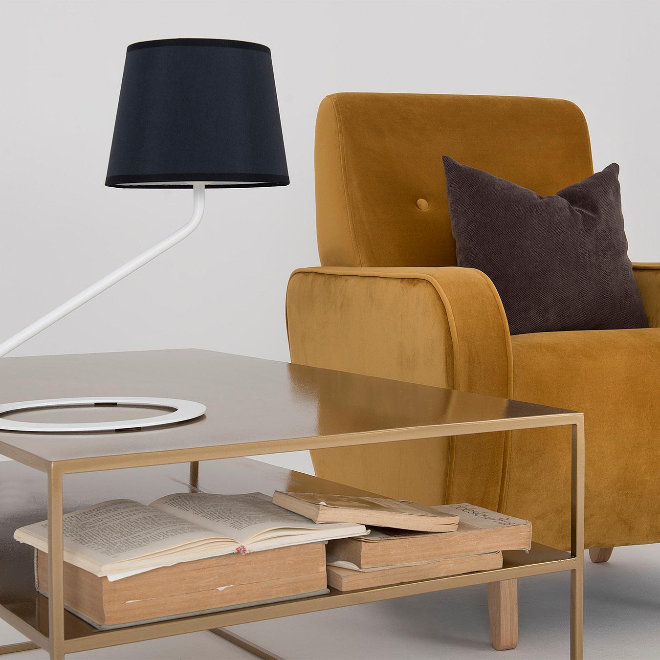 Shade Table Lamp - Black / White by Custom Form