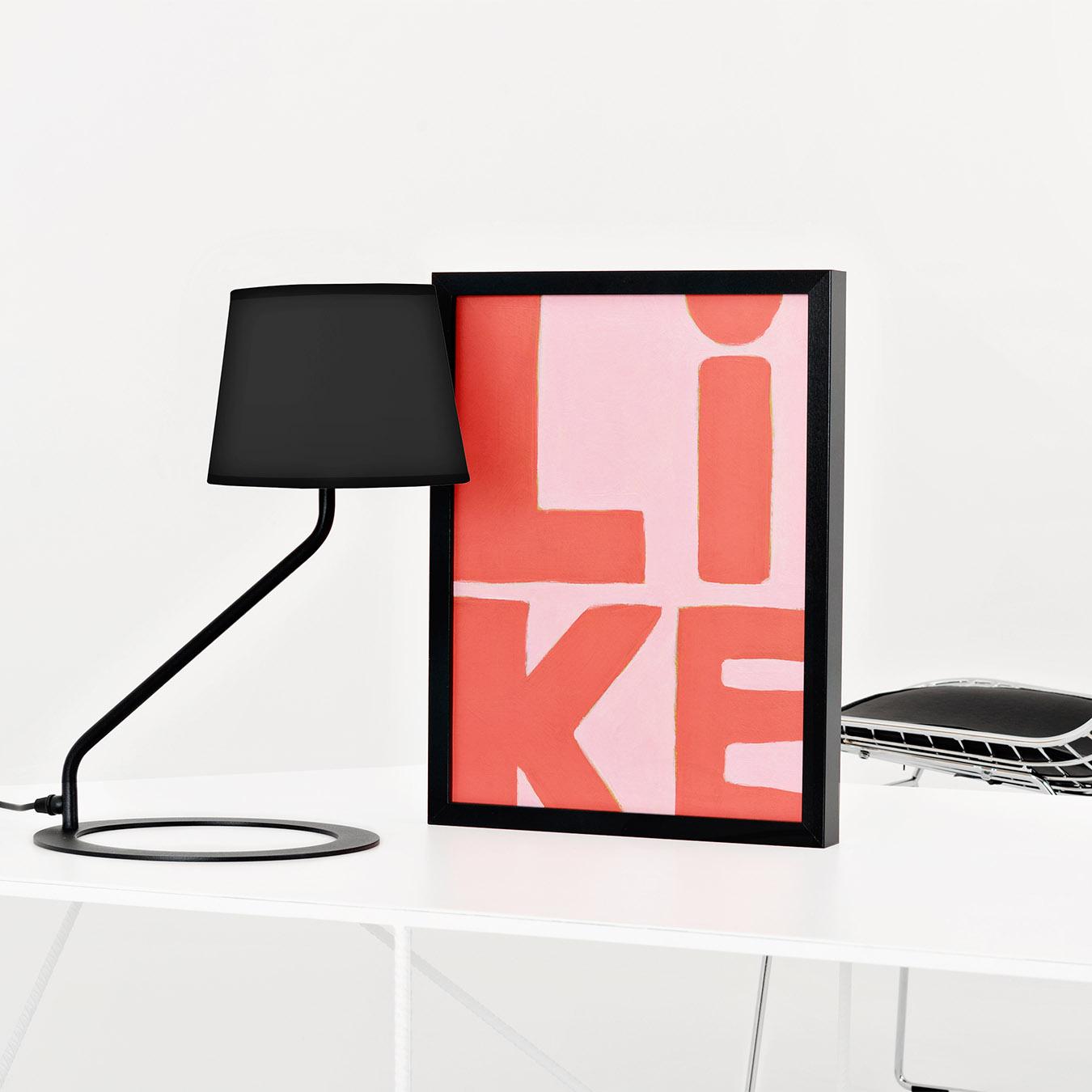 Shade Table Lamp - Black / Black by Custom Form
