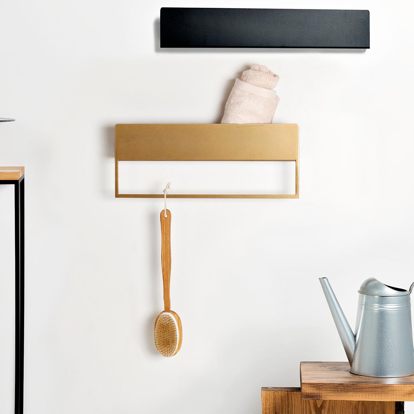 Landa Re-Hang Shelf - Gold by Custom Form