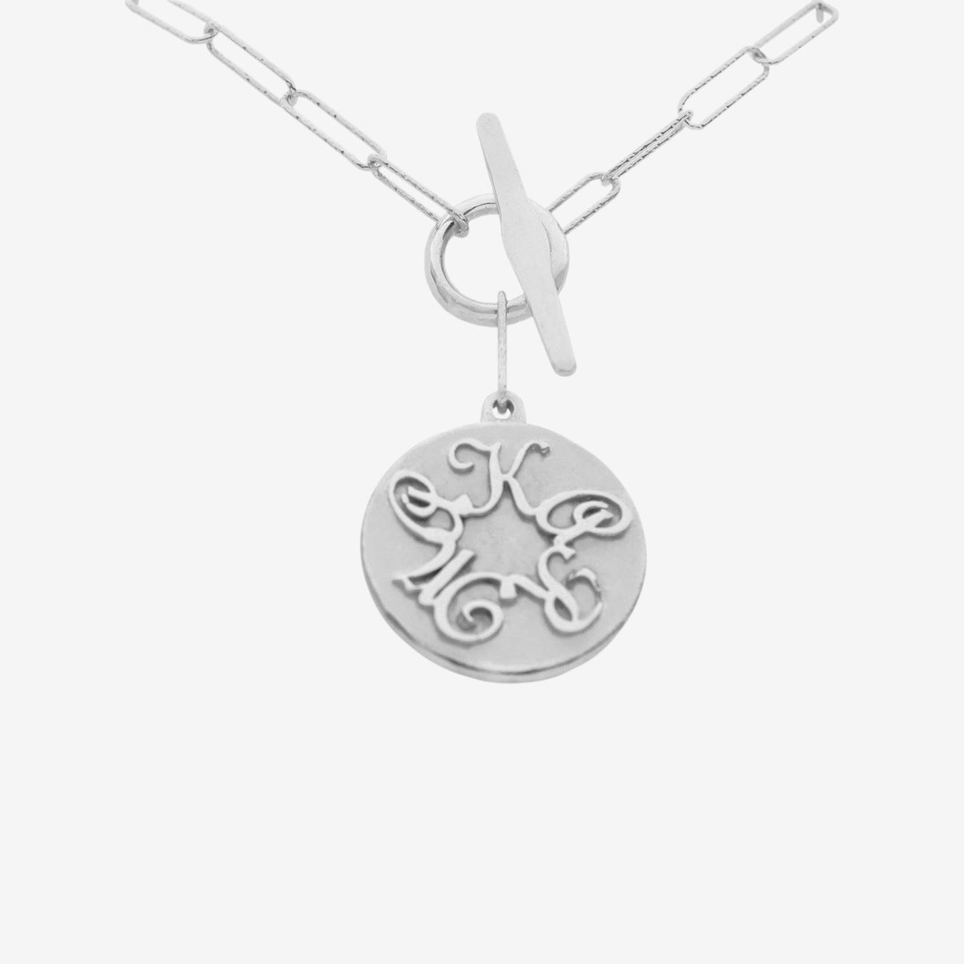 Karma Medallion Necklace - Silver by Magda Koenner Jewellery