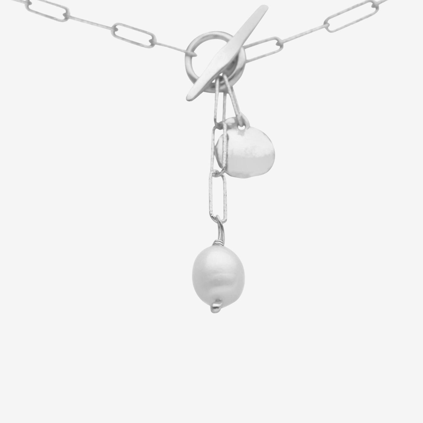 Natural Pearl Necklace - Silver by Magda Koenner Jewellery