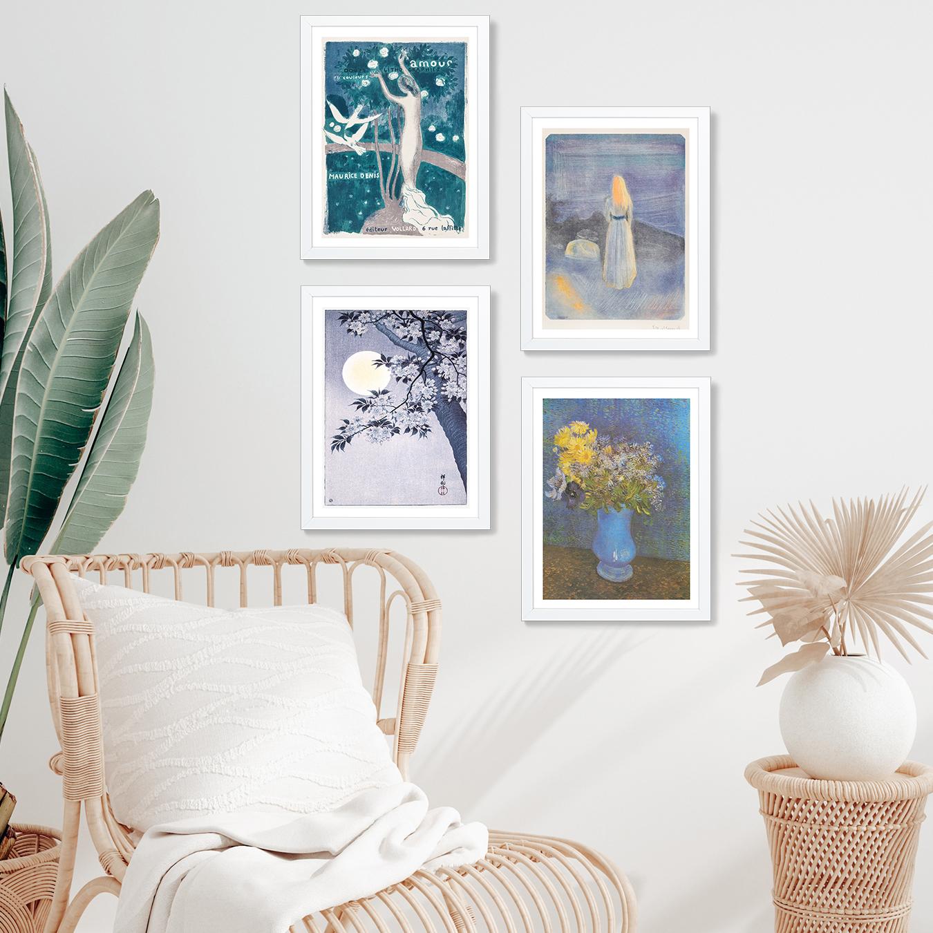 Dreamy Art Prints Gallery Wall by Fy! Gallery Walls