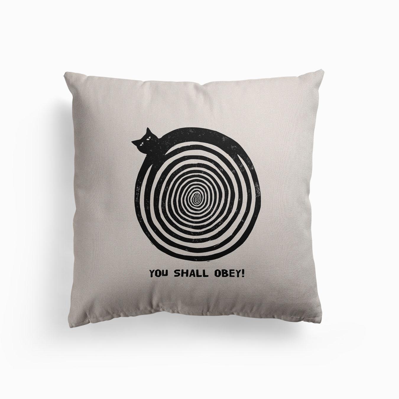 Hypnoticat Canvas Kissen