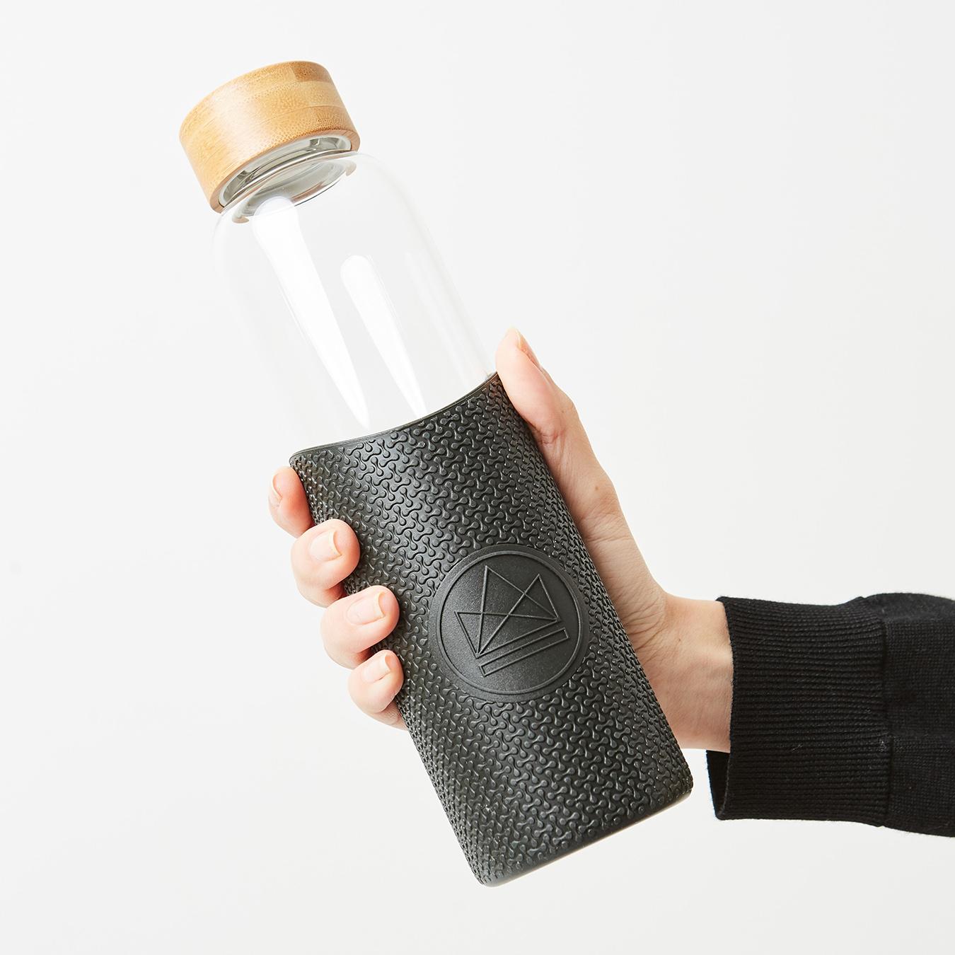 Rock Star Glass Water Bottle by Neon Kactus