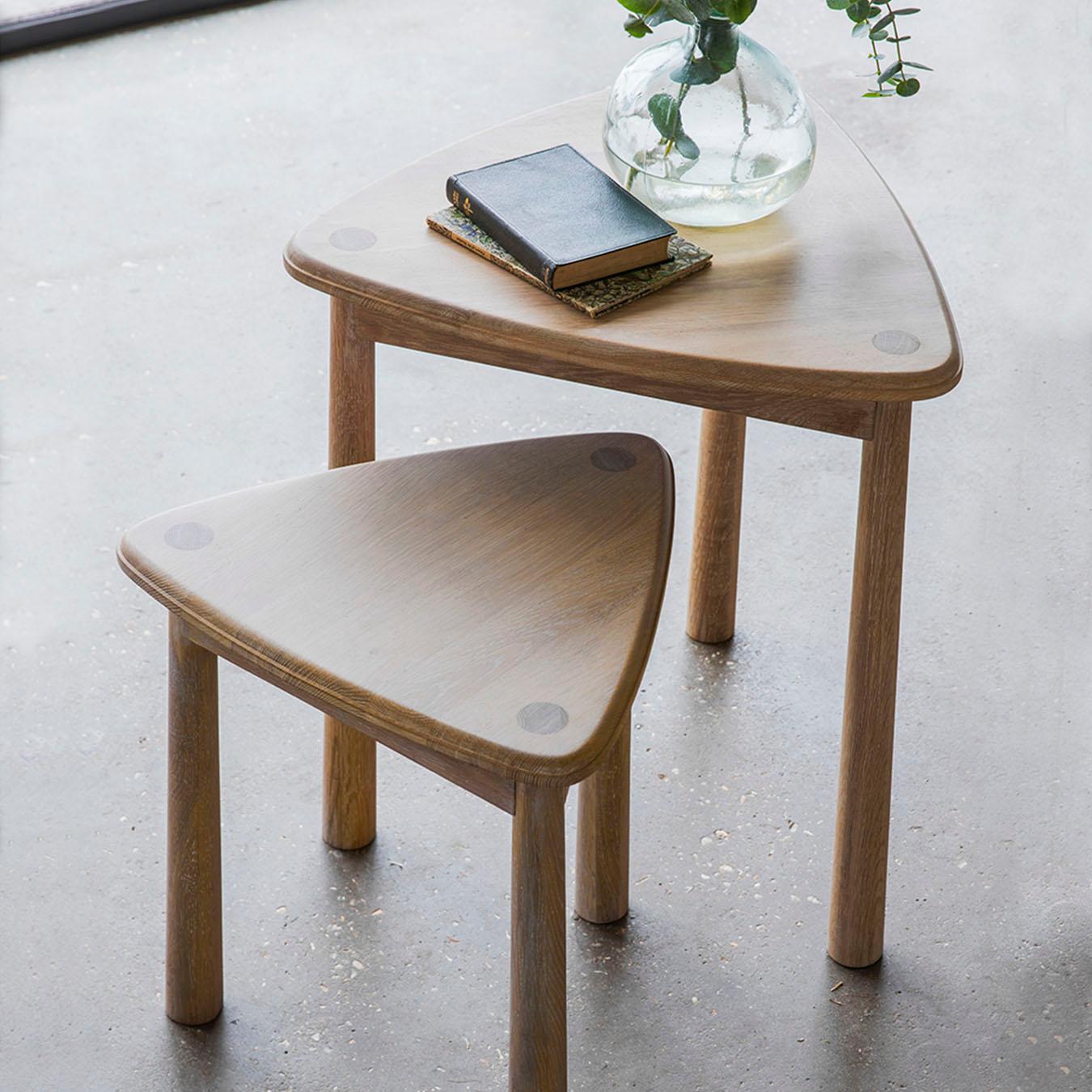 Nesting Tables - Set of 2 - Oak by E.S. Designs
