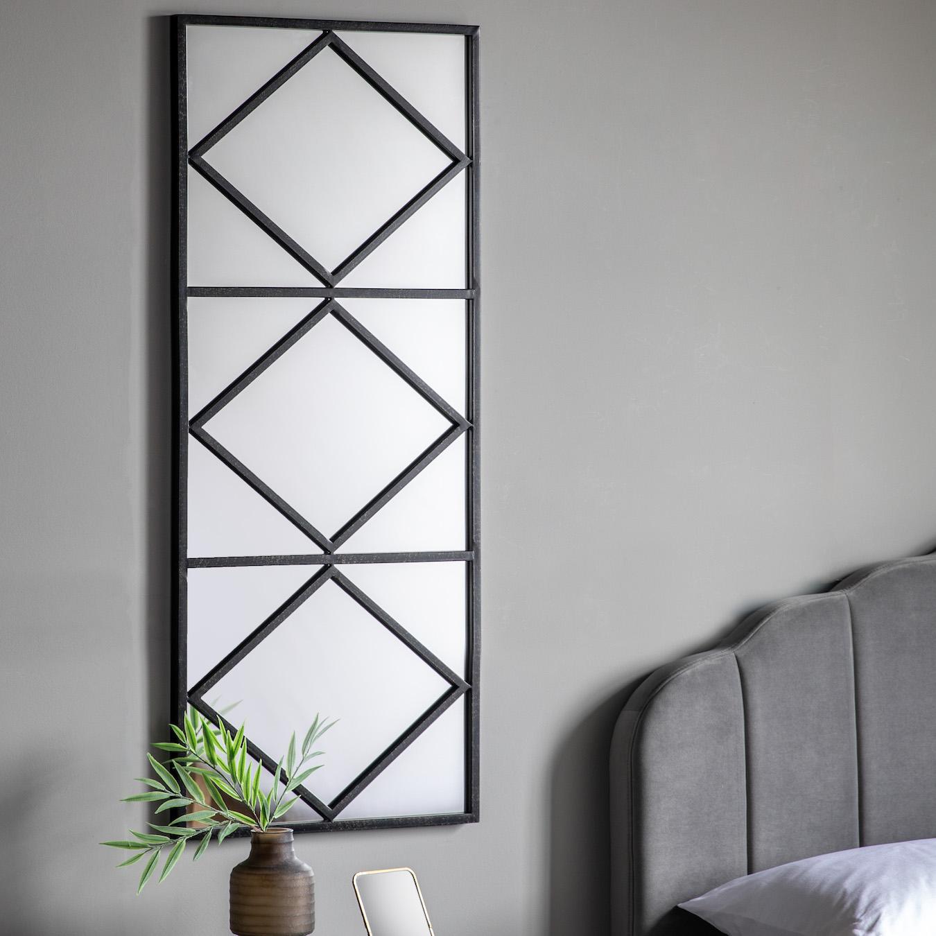 Industrial Statement Mirror - Grey by E.S. Designs