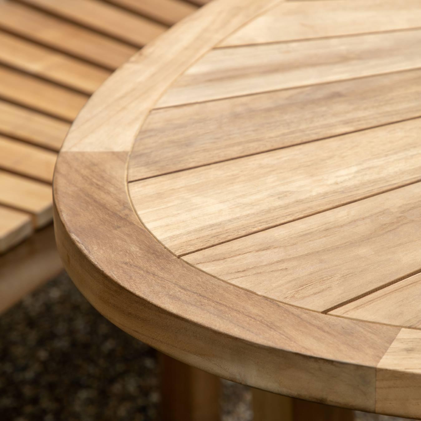 Radial Design Dining Table - Teak by E.S. Designs
