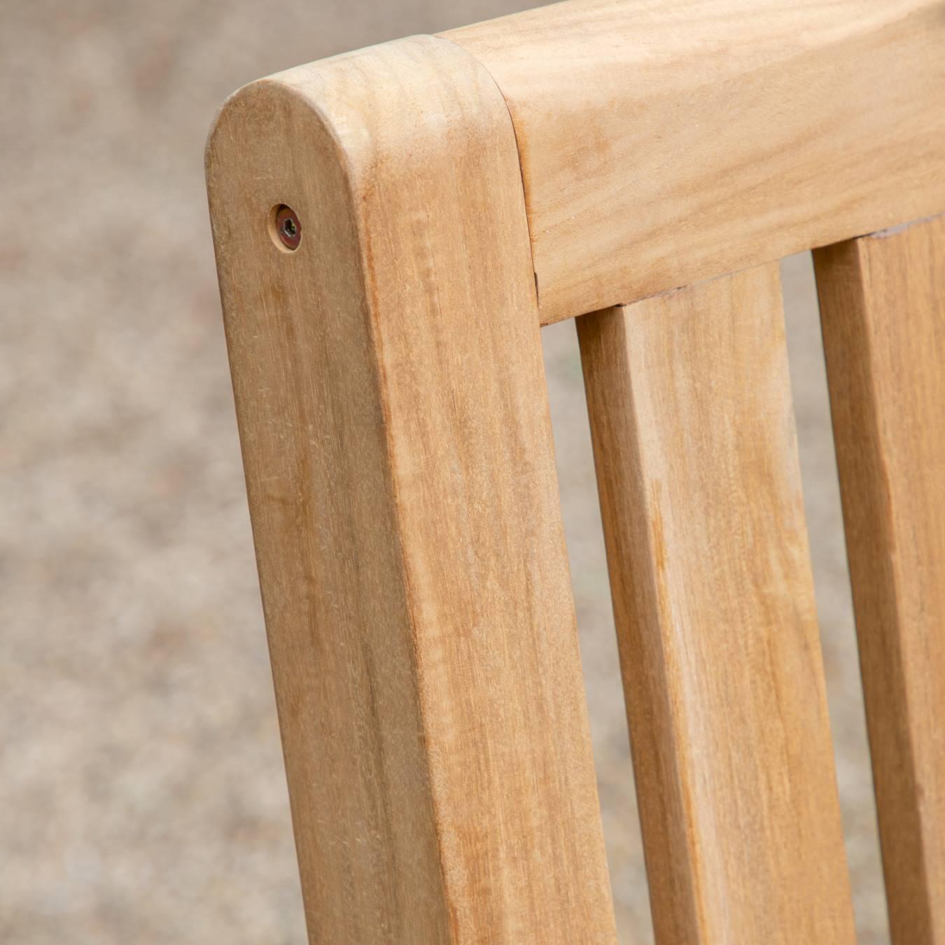Tall Back Bench - Teak by E.S. Designs