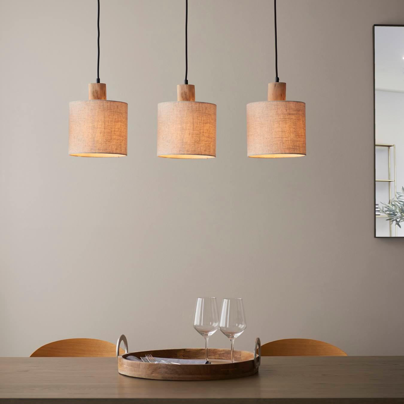 Scandi inspired 3 Pendant Light by E.S. Designs