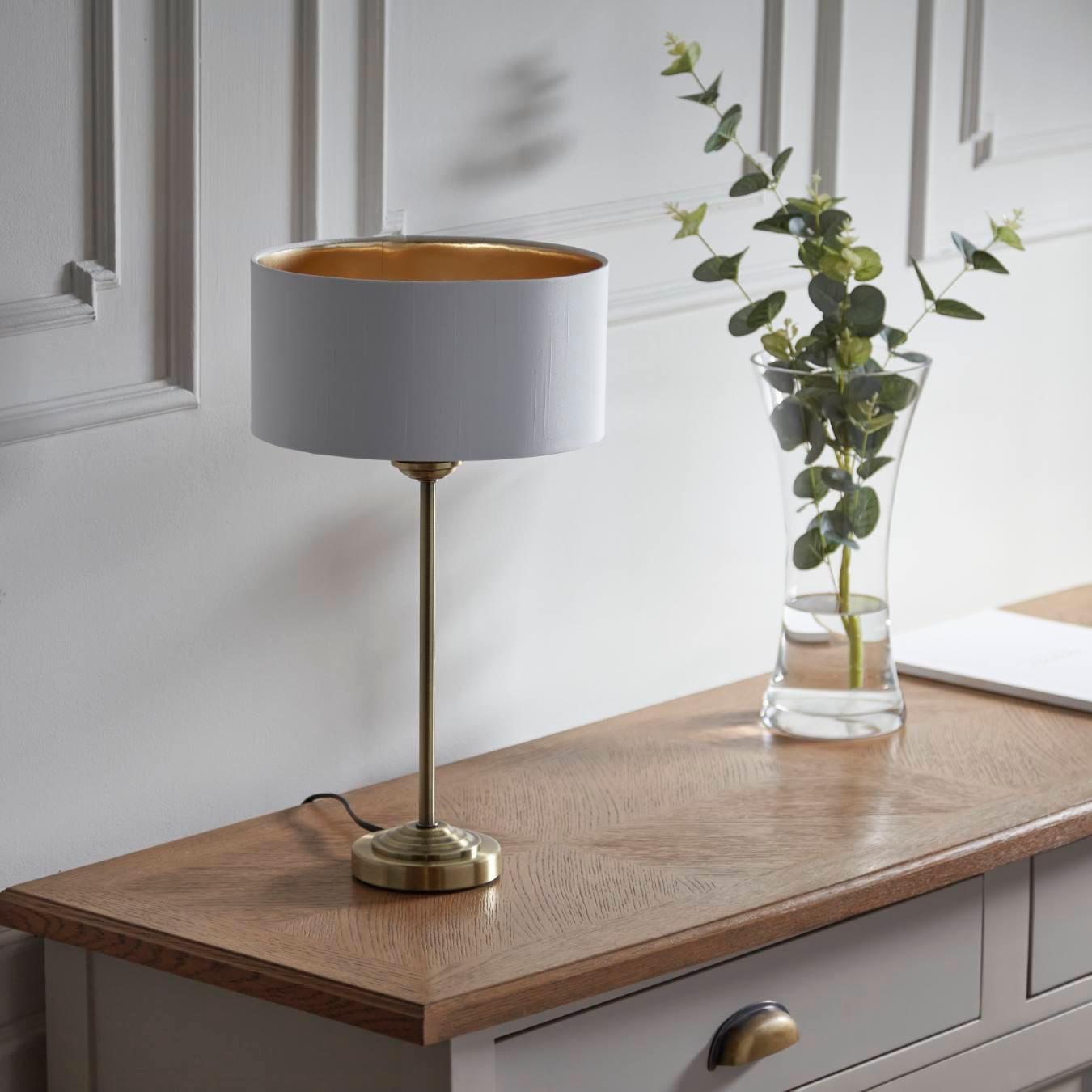 Vintage Table Lamp - Antique Brass by E.S. Designs