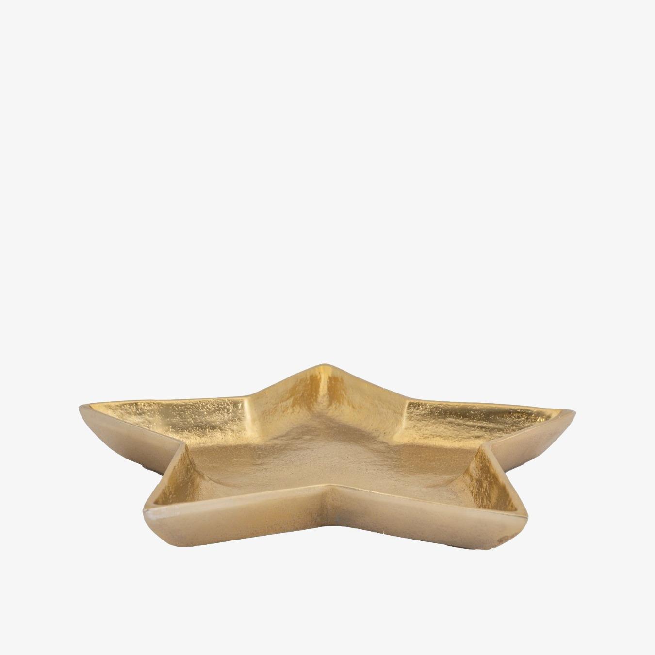 Aluminium Star Tray - Gold by E.S. Designs