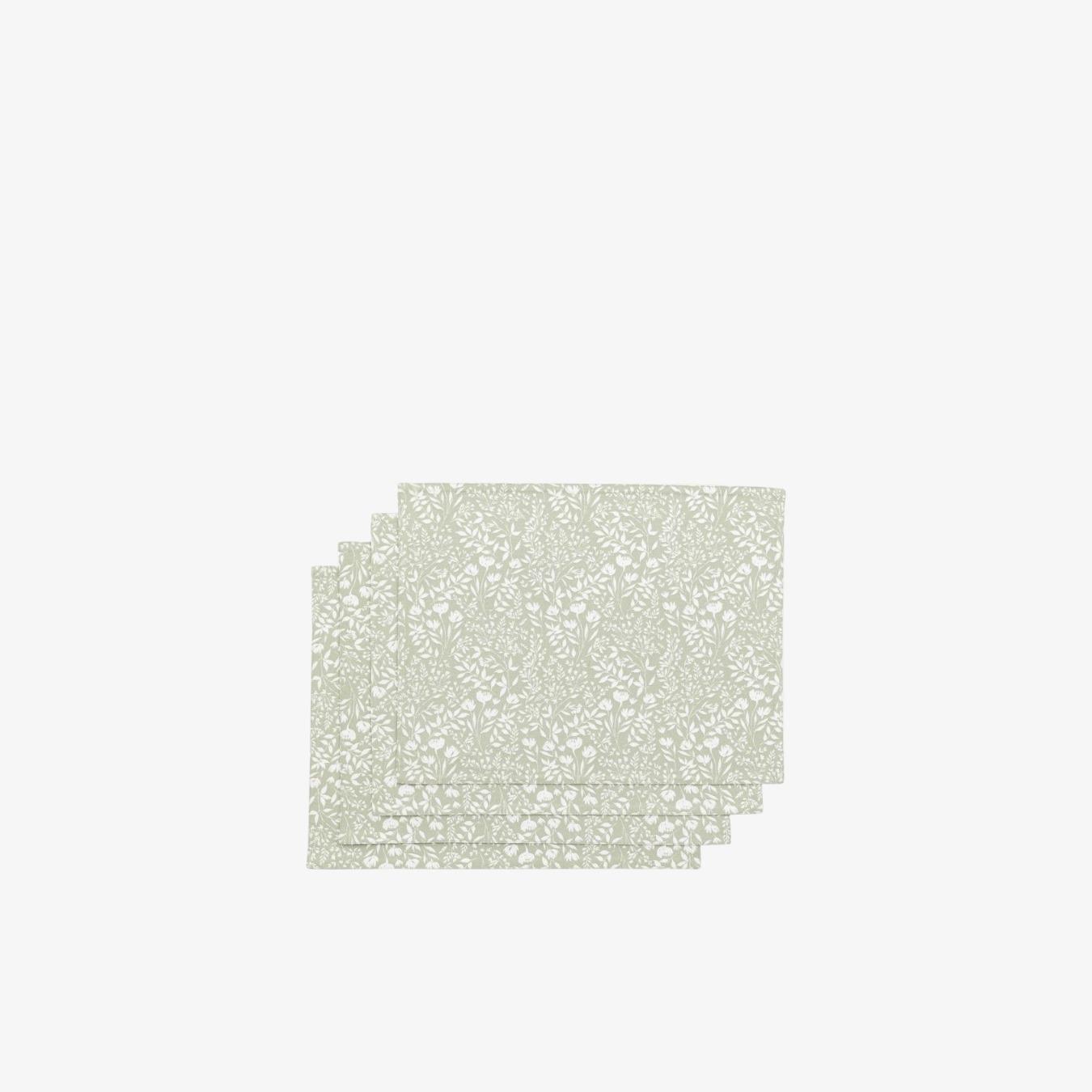 Sage Floral Placemat (4pk) by E.S. Designs