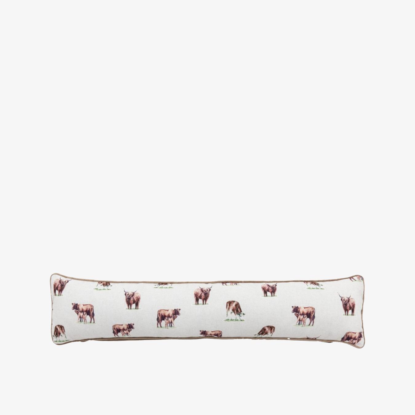 Watercolour Cow Draught Excluder by E.S. Designs