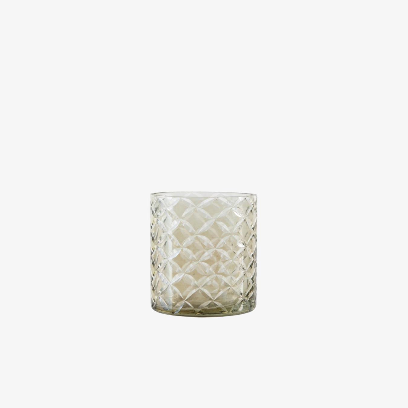 Pack Of 2 Tealight Holder - Smoke by E.S. Designs