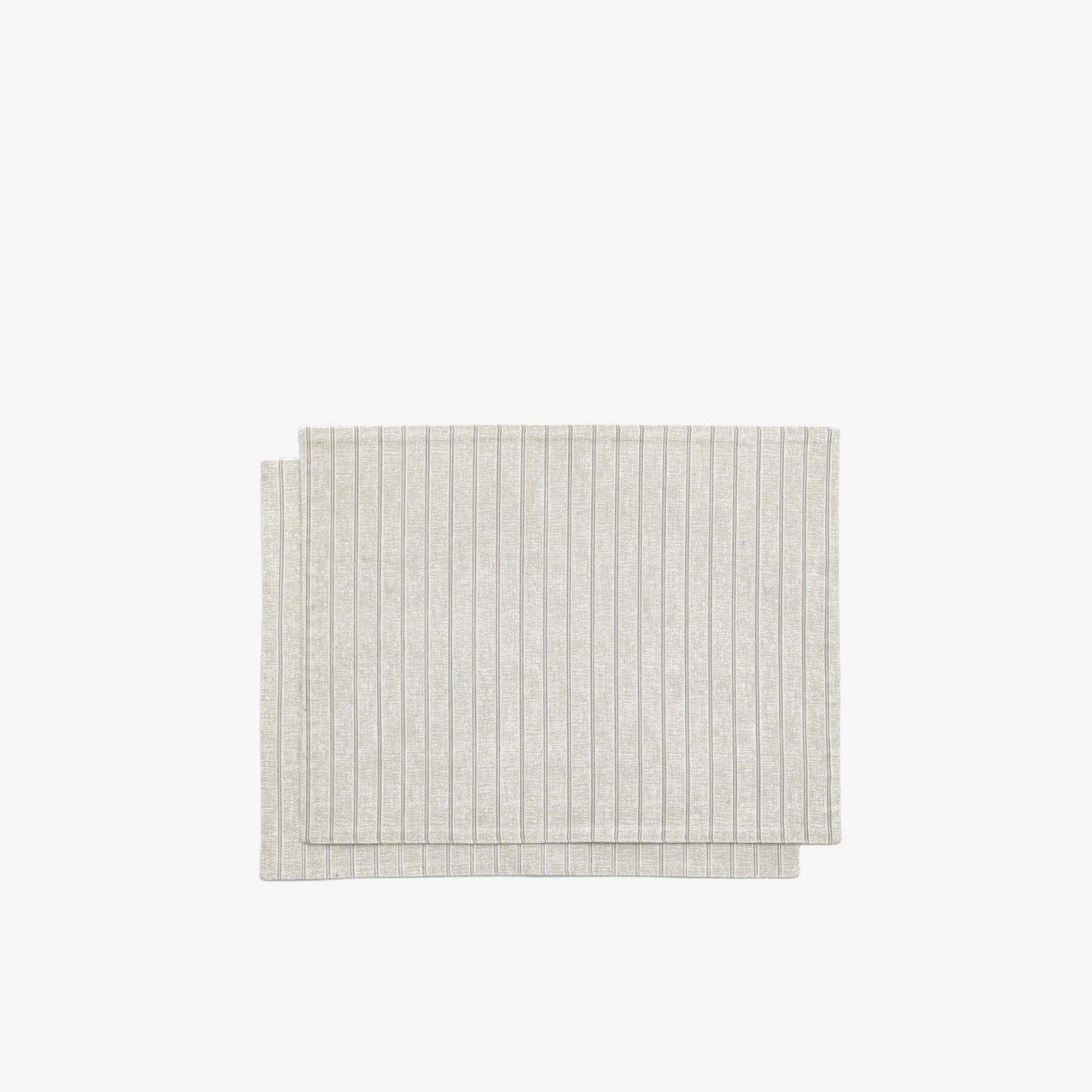 Natural Stripe Placemat - 4 Pack by E.S. Designs