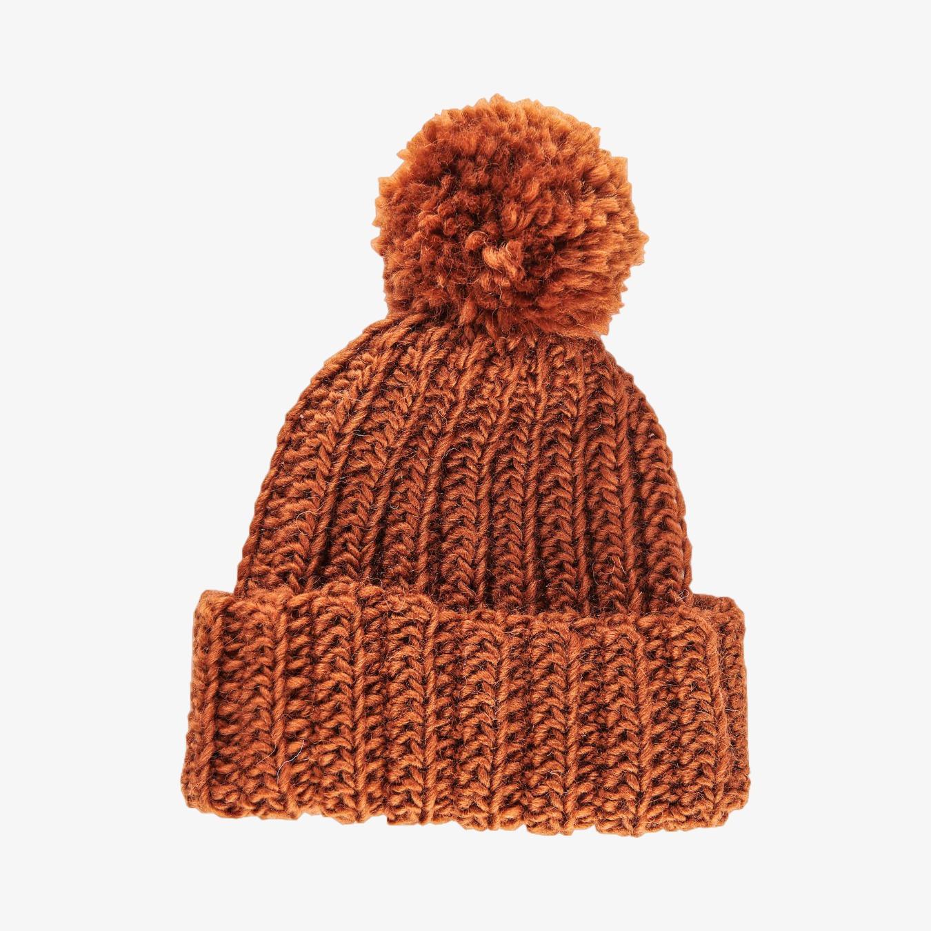 Bobby Bobble Hat Kit - Rust by Stitching Me Softly